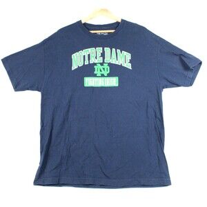 Adidas Notre Dame Fighting Irish Black Gree T-Shirt Mens Sz XL